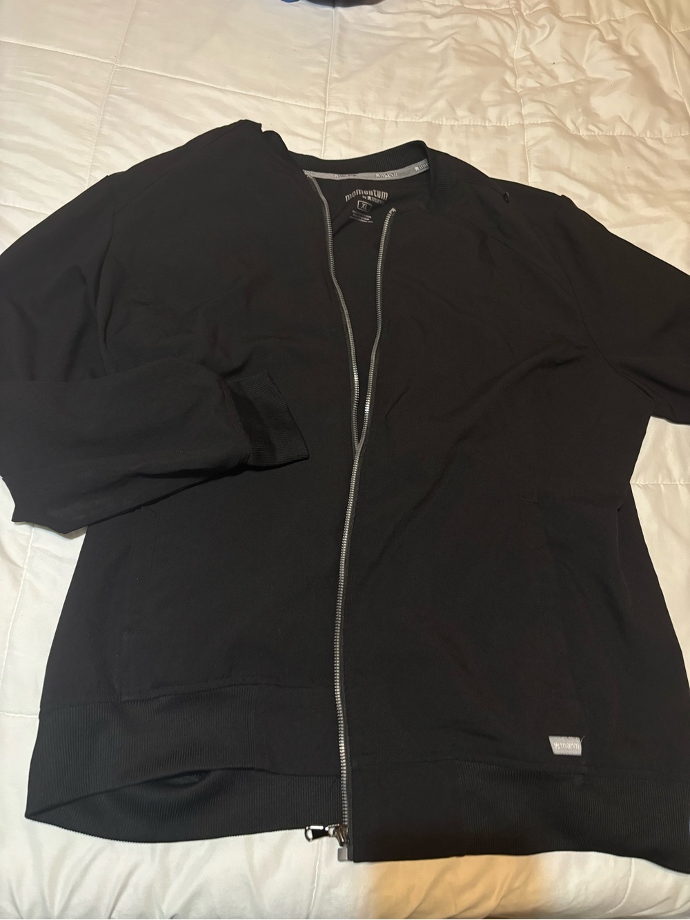 Maeve Black Zip-Up Lab Jacket